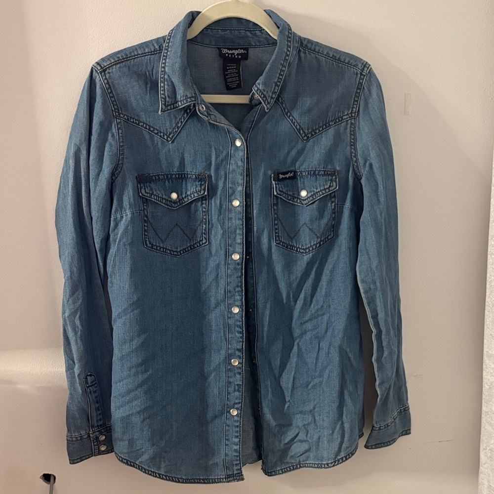 Wrangler Light Blue Denim Shirt